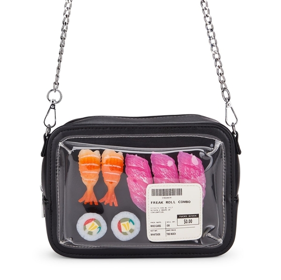 Dolls Kill Handbags - [SOLD] Dolls Kill Current Mood Freak Roll Sushi Combo Crossbody Purse